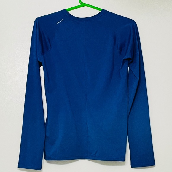 RLX Ralph Lauren Performance Long Sleeves Golf Jersey in Royal Blue - Picture 2 of 11